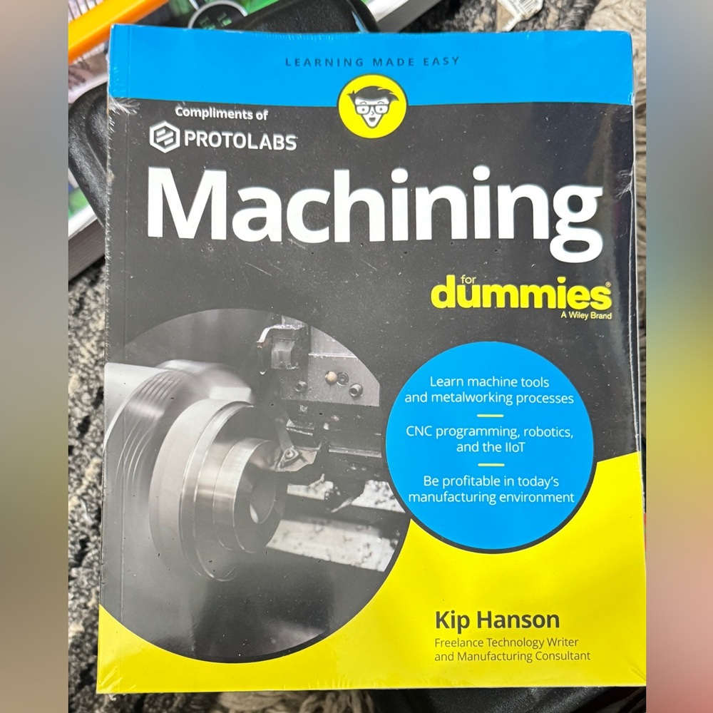 MACHINING FOR DUMMIES Textbook Brand New in Plastic
